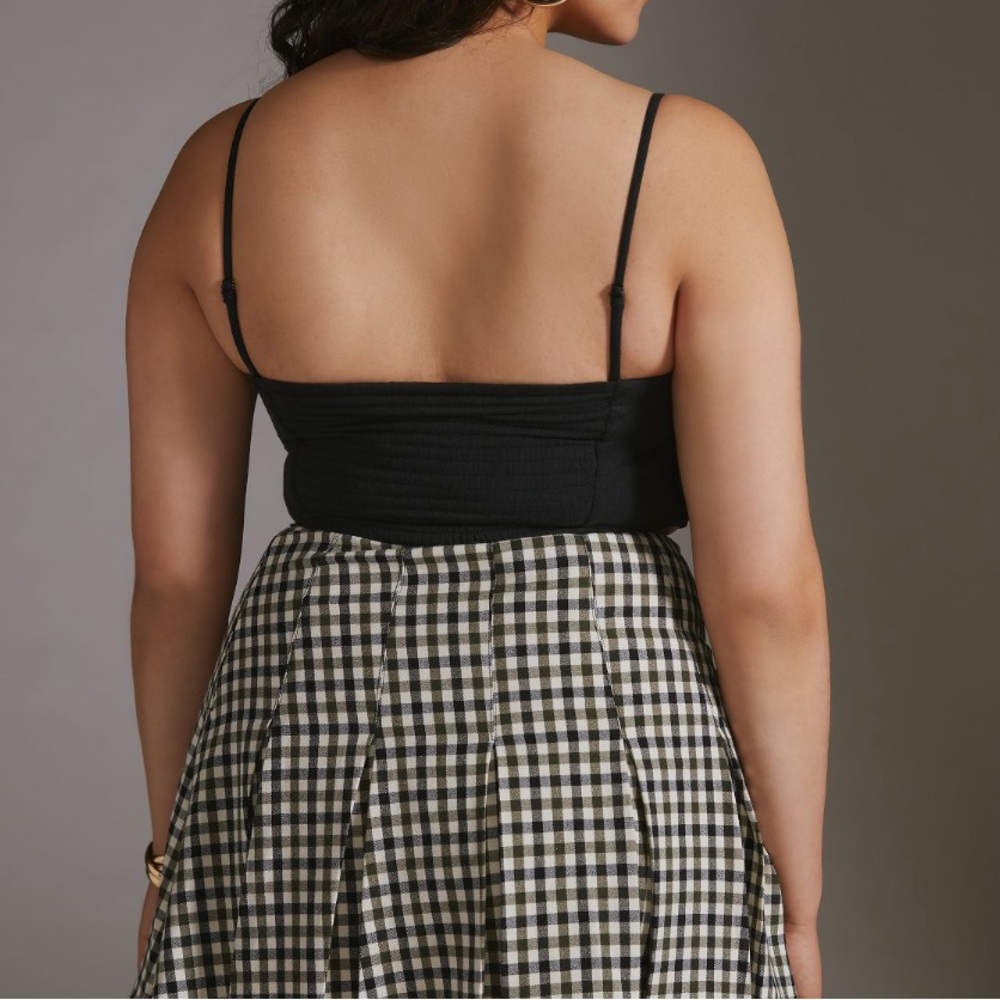 NWT Ruffled Tie-Front Tube Top - Picture 2 of 16